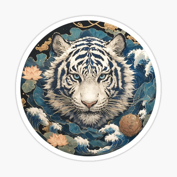 Item preview, White Tiger of Kanagawa designed and sold by CalyCollab.
