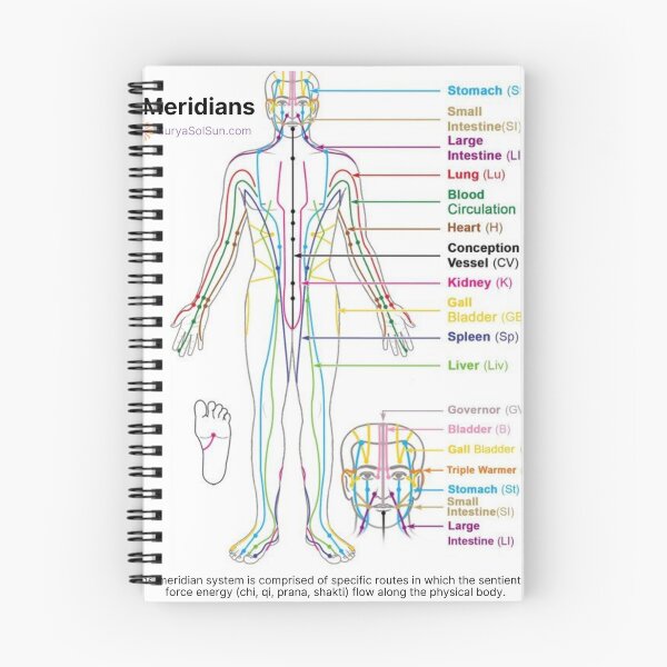 Item preview, Meridians in the Body (SuryaSolSun.com) designed and sold by SuryaSolSun.