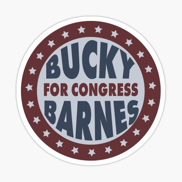 Vista previa del artículo con la obra «El congresista Barnes - Bucky B para el Congreso», diseñado y vendido por yelisdesigns.
