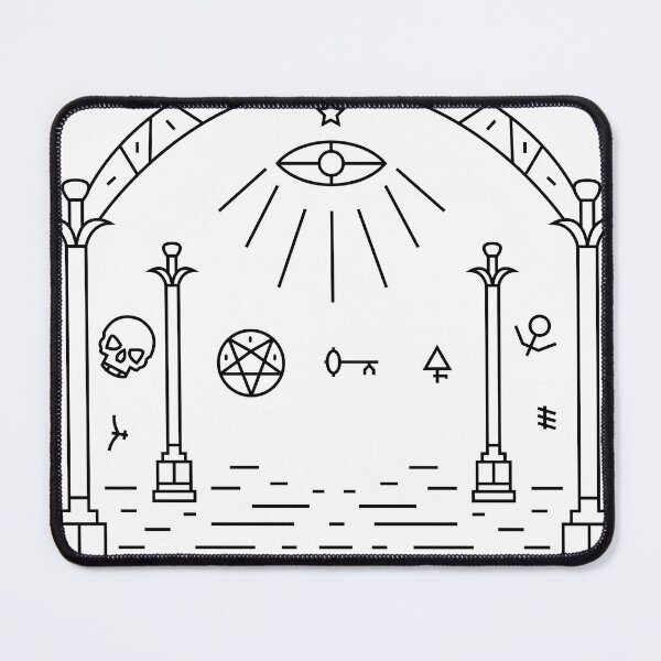 Item preview, An archway of line art symbols designed and sold by estebansequeira.