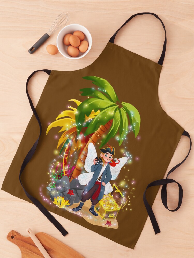 Thumbnail 1 of 6, Apron, Pirate Pete and the Lost Fairy Treasure's Book designed and sold by FairyBookClub.