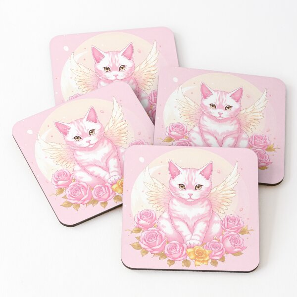 Item preview, Cat angel among roses. designed and sold by Natalia-Vlad.