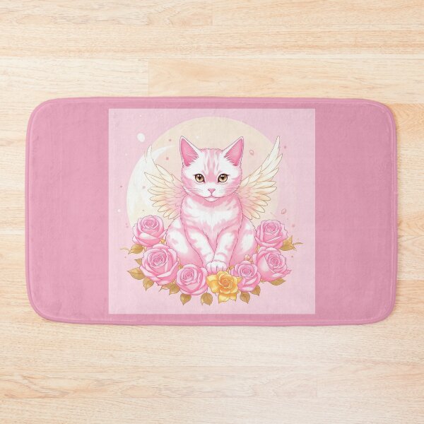 Item preview, Cat angel among roses. designed and sold by Natalia-Vlad.