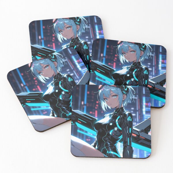 Item preview, Futuristic Anime girl designed and sold by disturbedrod.
