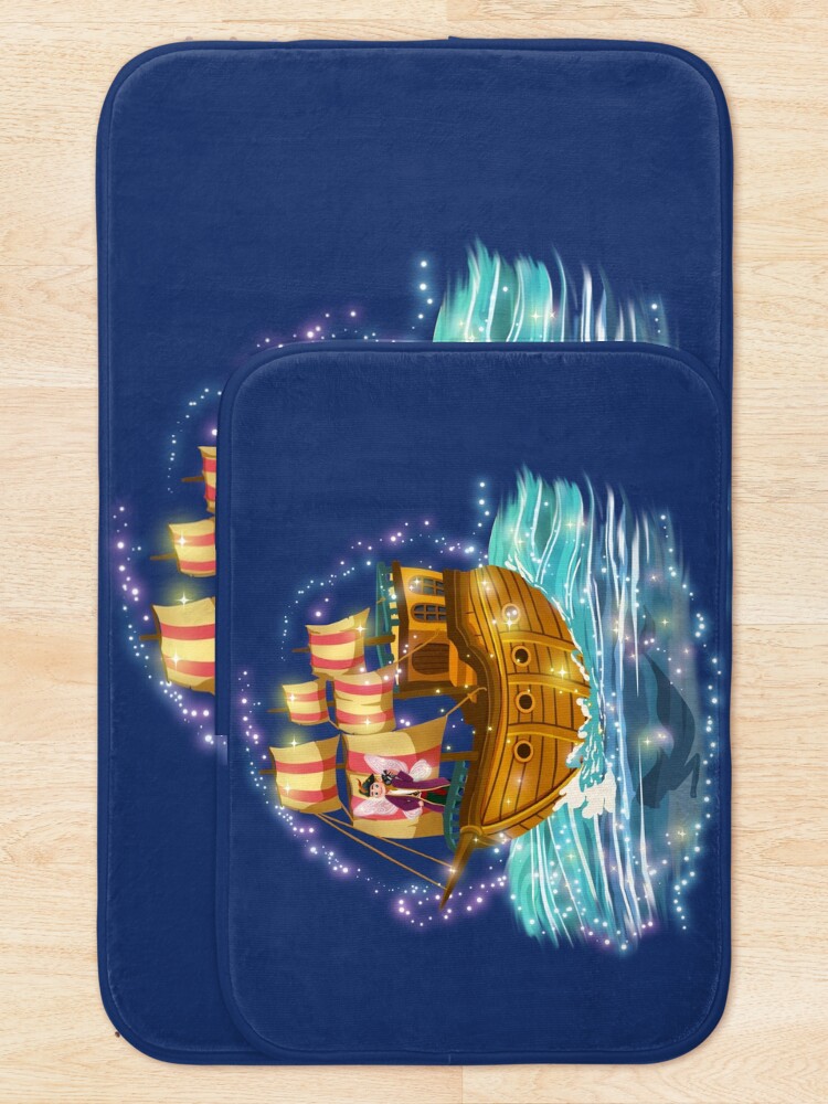 Thumbnail 5 of 6, Bath Mat, Pirate Pete and the Lost Fairy Treasure's Ship designed and sold by FairyBookClub.