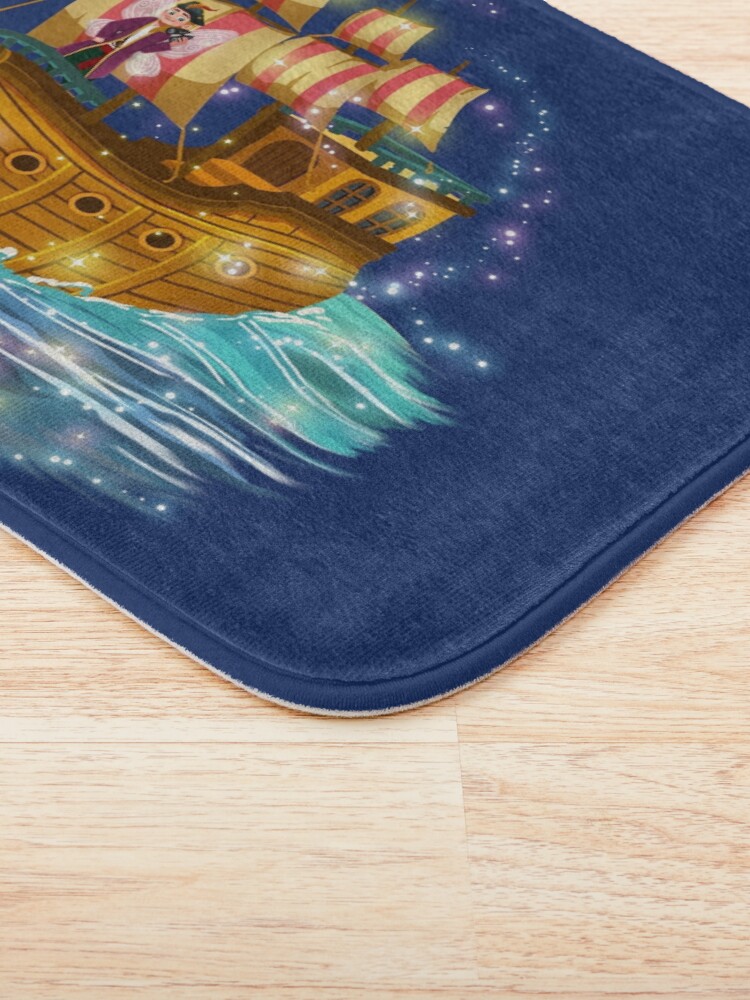 Thumbnail 3 of 6, Bath Mat, Pirate Pete and the Lost Fairy Treasure's Ship designed and sold by FairyBookClub.