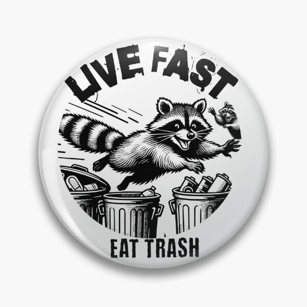 Item preview, Live Fast, Eat Trash – Raccoon Feast Frenzy designed and sold by MTeesGA.