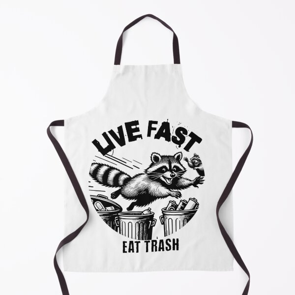 Item preview, Live Fast, Eat Trash – Raccoon Feast Frenzy designed and sold by MTeesGA.