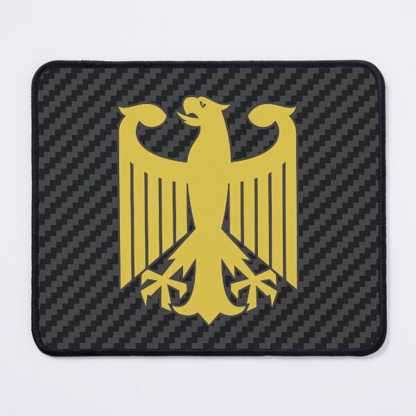 Item preview, German Eagle Emblem | Carbon Background | Colored Yellow designed and sold by Oliveirallan.