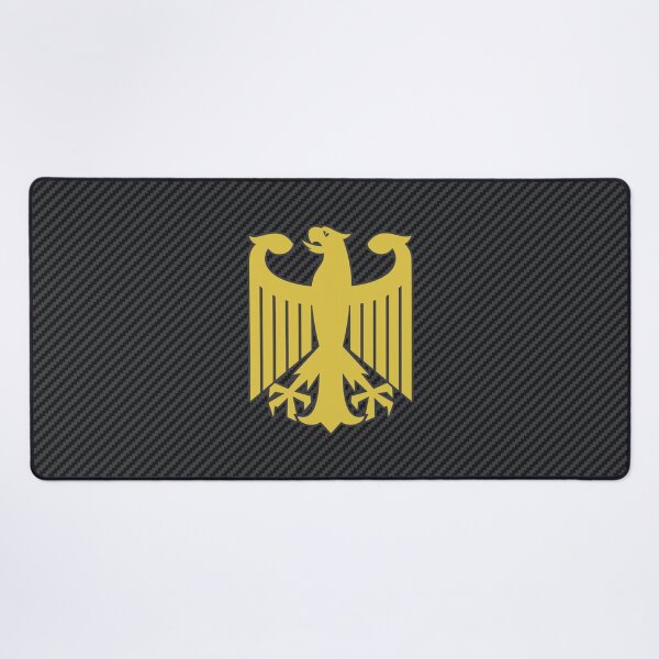 Item preview, German Eagle Emblem | Carbon Background | Colored Yellow designed and sold by Oliveirallan.