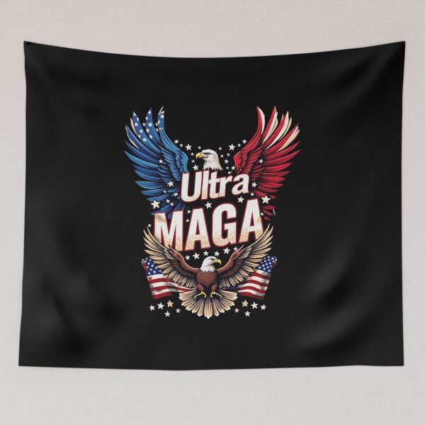 Item preview, Super Ultra Mega - Maga Trump Liberal Supporter Republican designed and sold by singhuz.