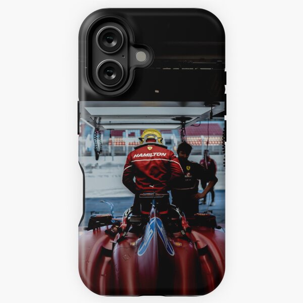 Vista previa del artículo con la obra «Lewis Hamilton – Ferrari temporada 2025 de F1», diseñado y vendido por Not Hugo.