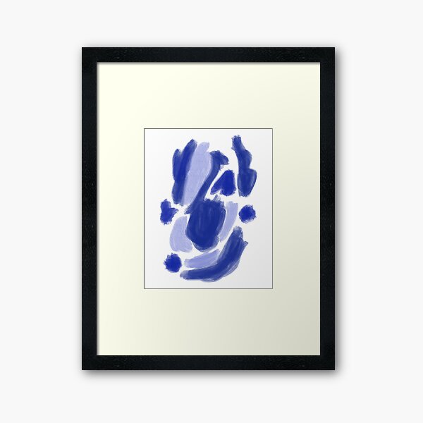 Aperçu de l'œuvre Aquarelle bleue A04 | Abstraits bleus créée et vendue par BleuAbstracts.