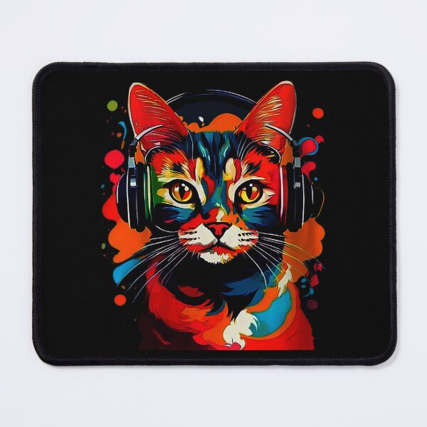 Item preview, Funny Colorful Cat Sunglasses Headphones designed and sold by AddlPoolart.