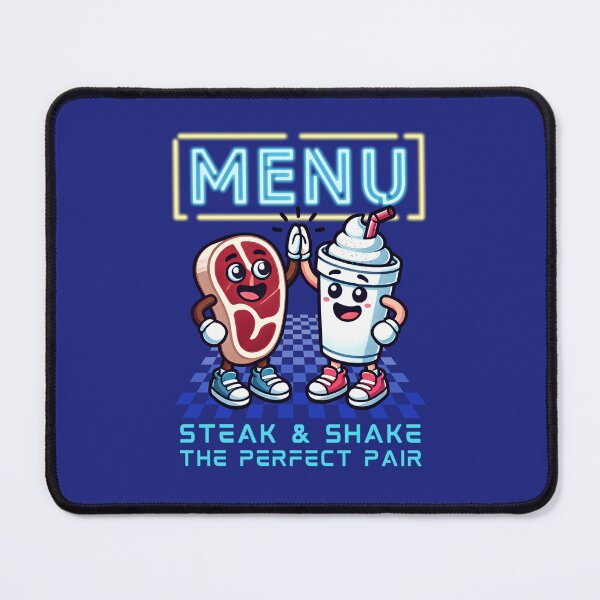 Item preview, Retro Diner Vibes: Steak & Shake – The Perfect Pair designed and sold by buglevel.