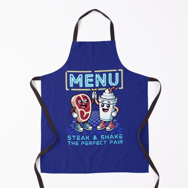 Item preview, Retro Diner Vibes: Steak & Shake – The Perfect Pair designed and sold by buglevel.