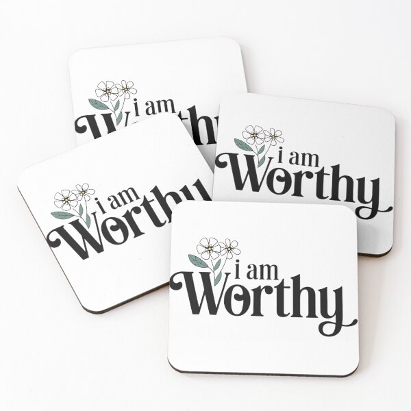 Item preview, I Am Worthy Digital Art designed and sold by Calathea Collective.