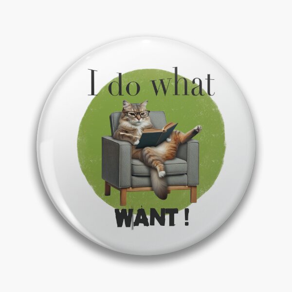 Item preview,  I Do What I Want – Relaxed Reading Cat designed and sold by MTeesGA.