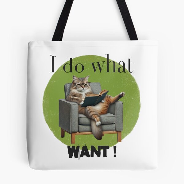 Item preview,  I Do What I Want – Relaxed Reading Cat designed and sold by MTeesGA.