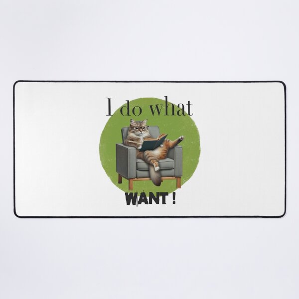 Item preview,  I Do What I Want – Relaxed Reading Cat designed and sold by MTeesGA.