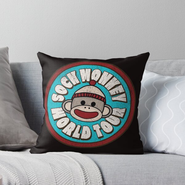 Item preview, Sock Monkey World Tour Vintage Grunge Logo designed and sold by The Masked Designer.