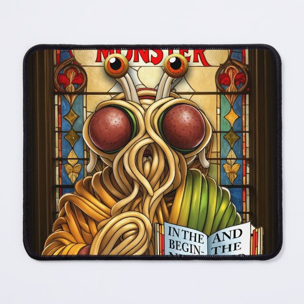 Item preview, Stained-glass Flying Spaghetti Monster designed and sold by Beyond-Stickers.