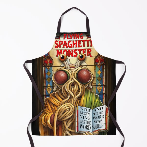 Item preview, Stained-glass Flying Spaghetti Monster designed and sold by Beyond-Stickers.