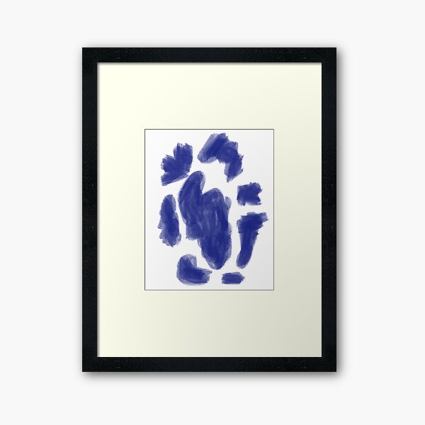 Aperçu de l'œuvre Aquarelle bleue B04 | Abstraits bleus créée et vendue par BleuAbstracts.