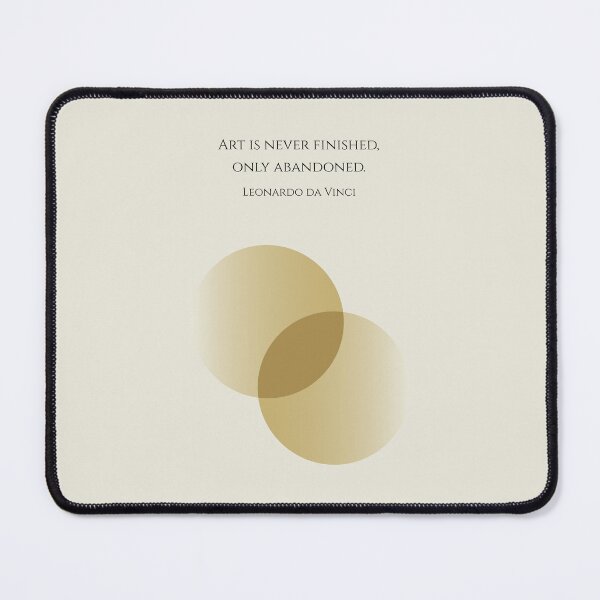 Item preview, Never Finished Leonardo da Vinci Quote Geometric Abstract designed and sold by kakarikihill.