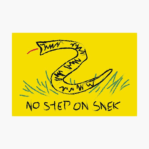 Item preview, Gadsden Flag (No Step On Snek) designed and sold by Laffs Creations.
