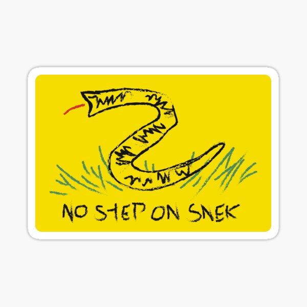 Item preview, Gadsden Flag (No Step On Snek) designed and sold by Laffs Creations.