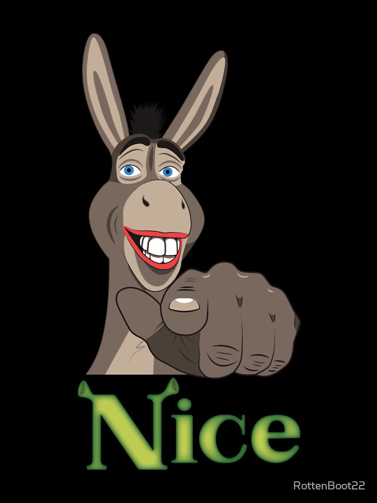 Thumbnail 4 of 4, iPhone Case, "Nice" Donkey Pointing Design designed and sold by RottenBoot22.