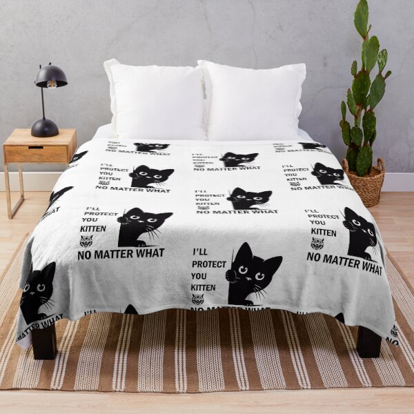 Item preview, I'll Protect You Kitten No Matter What Alpha Wolf Meme designed and sold by SillyDarkShop.