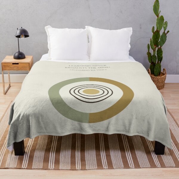 Item preview, Exhausts the Mind Leonardo da Vinci Quote Geometric Abstract designed and sold by kakarikihill.