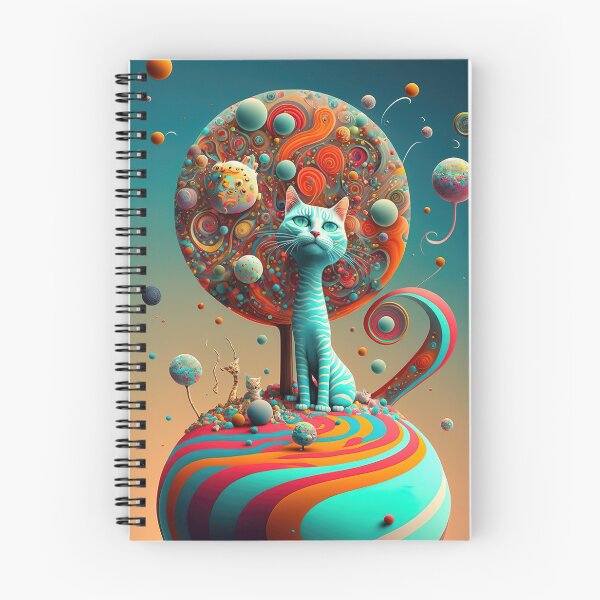 Item preview, Surreal world with lollipops and cats designed and sold by RK - Shop.