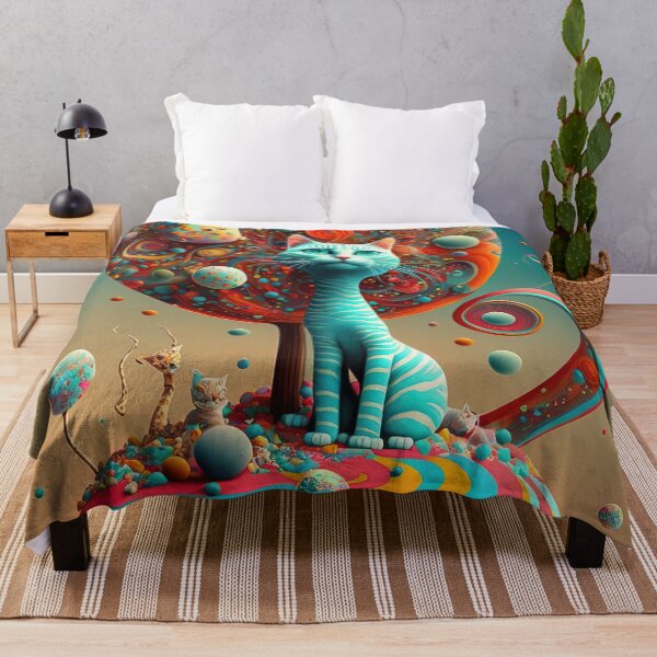 Item preview, Surreal world with lollipops and cats designed and sold by RK - Shop.