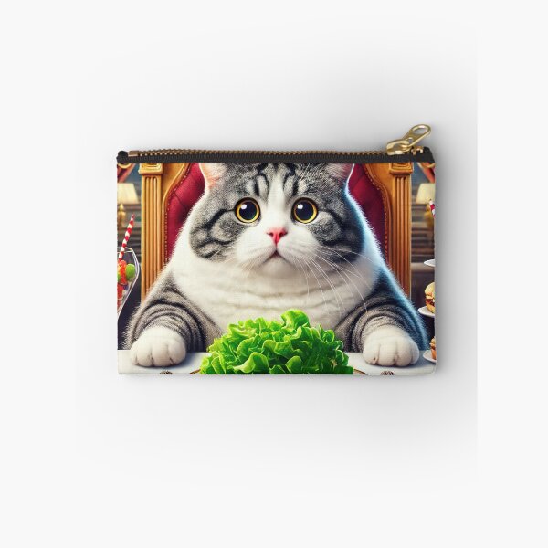 Item preview, King Fat Cat: Not Amused by Salad designed and sold by RK - Shop.