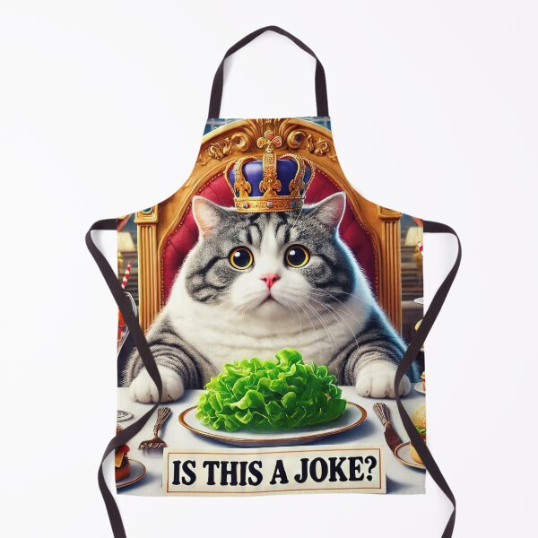Item preview, King Fat Cat: Not Amused by Salad designed and sold by RK - Shop.
