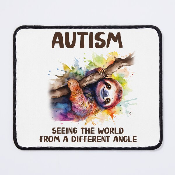 Item preview, Autism Seeing The World From A Different Angle - Sloth On Tree - Autistic Gril Boy designed and sold by Smix Pixels.