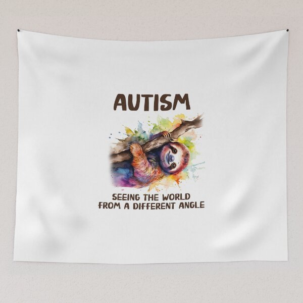 Item preview, Autism Seeing The World From A Different Angle - Sloth On Tree - Autistic Gril Boy  designed and sold by Smix Pixels.