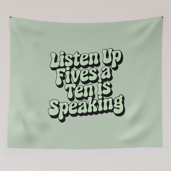 Item preview, Listen up fives a ten is speaking designed and sold by aluap106.