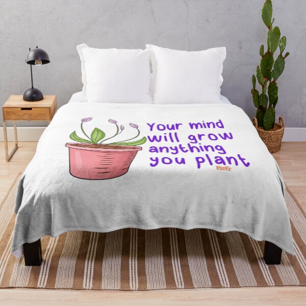 Item preview, Your Mind will Grow - Inspirational Quote Design designed and sold by WhimWiz.