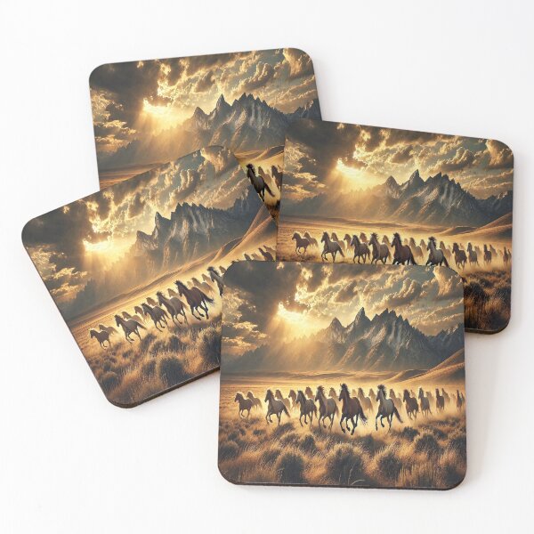 Item preview, Wild mustangs designed and sold by SoftStyleStudio ⭐⭐⭐.