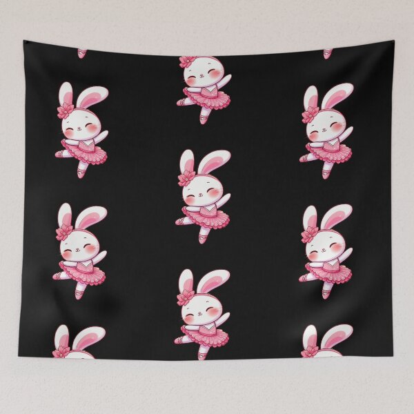 Item preview, Adorable Ballerina Bunny in Pink Tutu - Cute and Whimsical Art for Kids 2 designed and sold by Psycho-Crazy.
