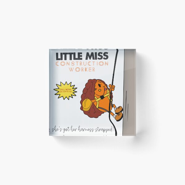 Item preview, little miss construction worker designed and sold by carmenliahart.
