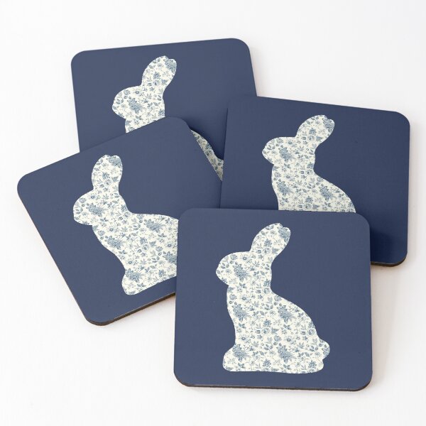 Item preview, Chinoise Blue Bunny Silhouette designed and sold by NotARealGrownUp.
