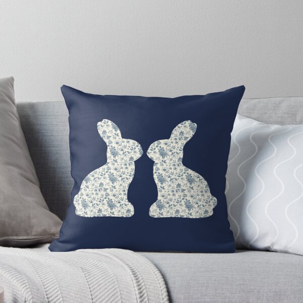 Item preview, Chinoise Blue Bunny Silhouette designed and sold by NotARealGrownUp.
