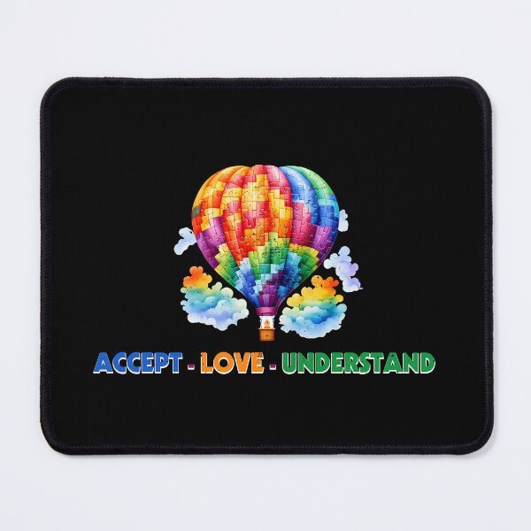 Item preview, Accept Love Understand - Colorful Airship Balloon - Autistic Gril Boy designed and sold by Smix Pixels.