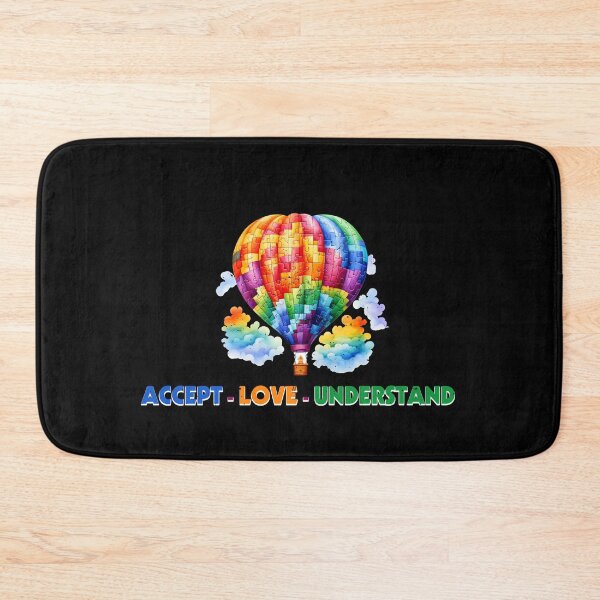 Item preview, Accept Love Understand - Colorful Airship Balloon - Autistic Gril Boy  designed and sold by Smix Pixels.