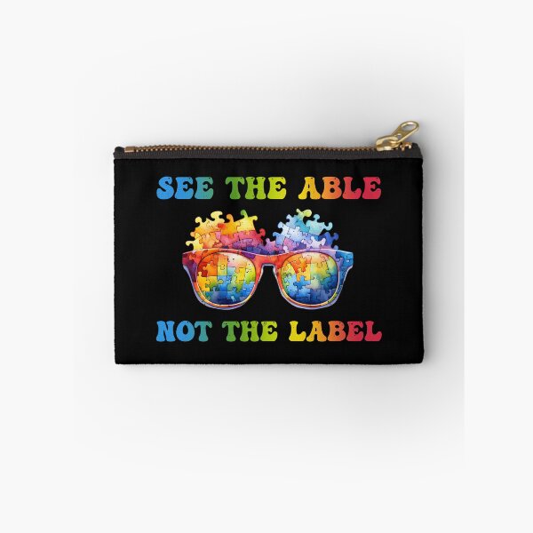 Item preview, See The Able Not The Label - Colorful Puzzle Sunglasses - Autistic Gril Boy  designed and sold by Smix Pixels.